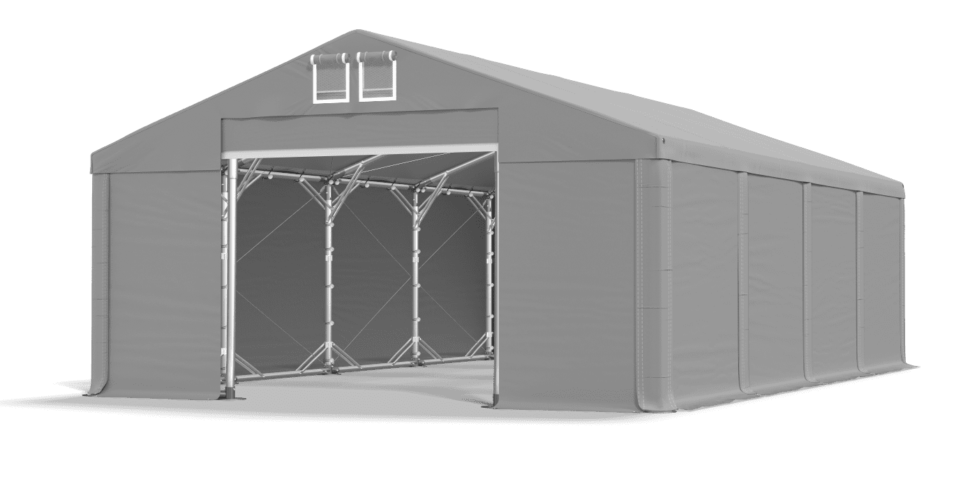 Open entrance tent