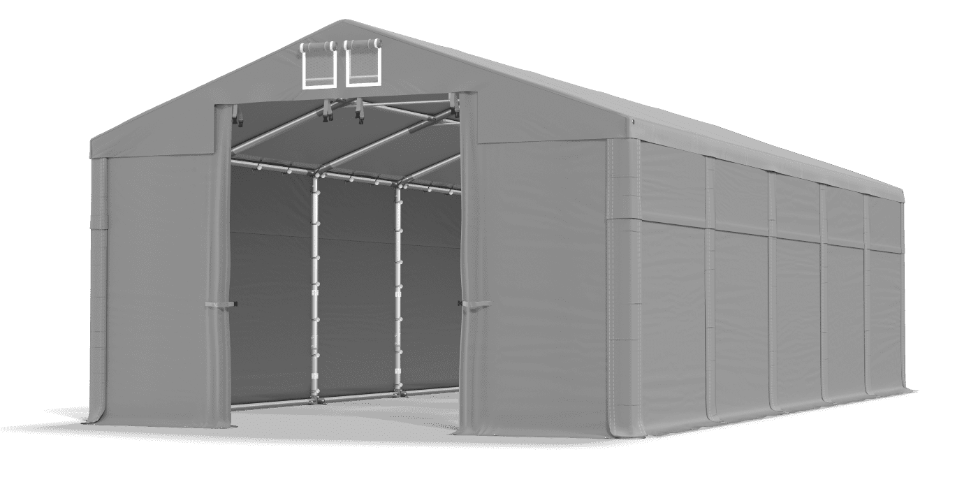 Open entrance tent