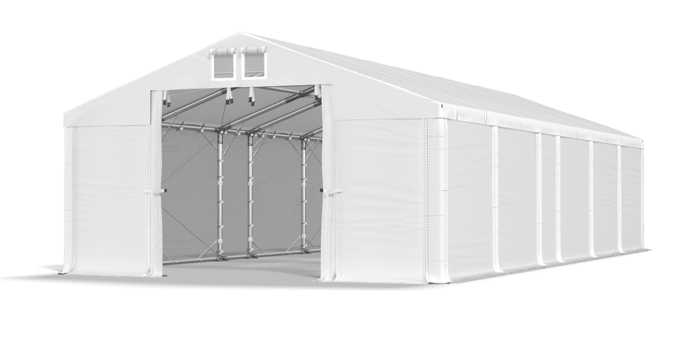 Open entrance tent