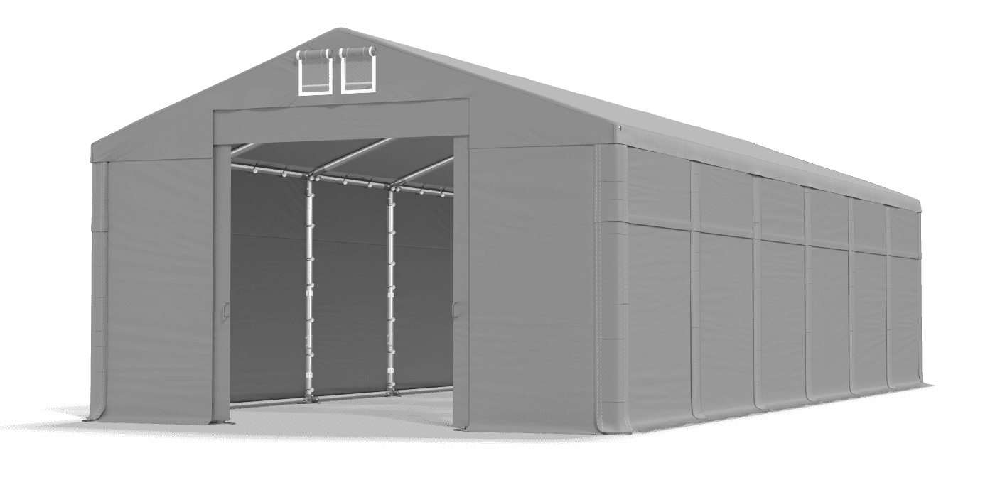 Open entrance tent