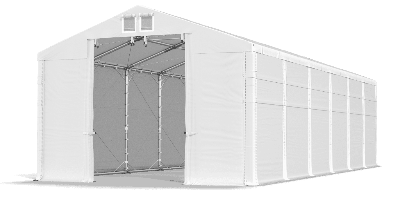 Open entrance tent