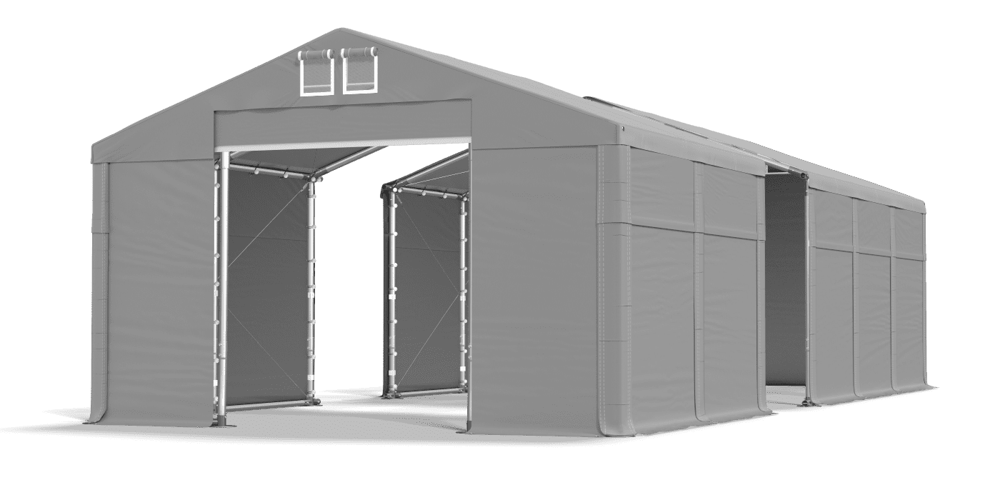 Open entrance tent