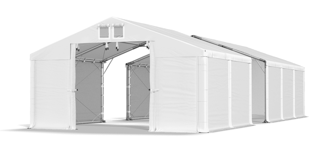 Open entrance tent