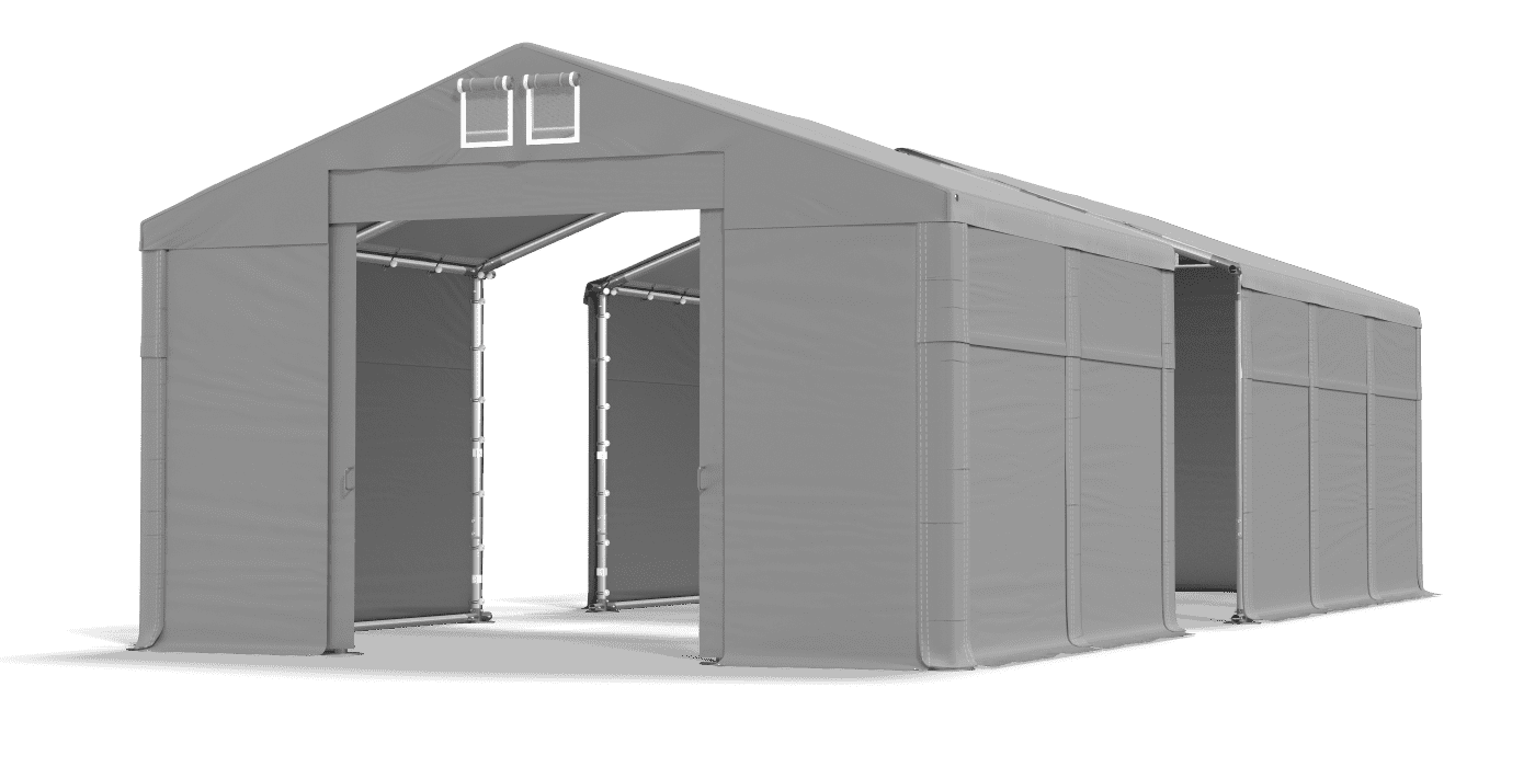 Open entrance tent