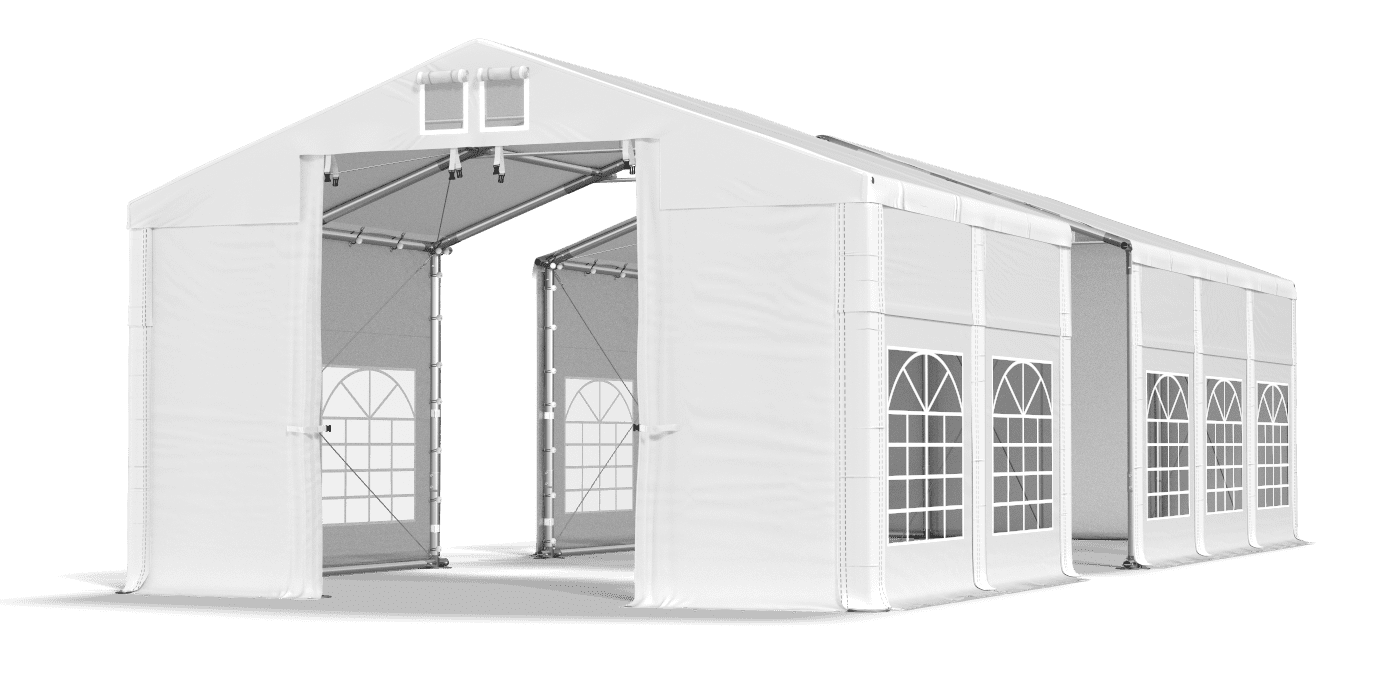 Open entrance tent
