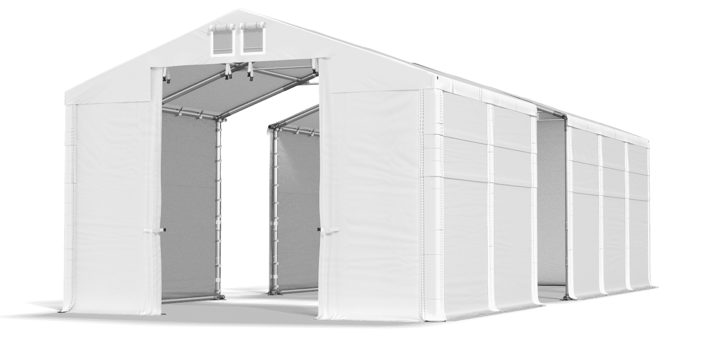 Open entrance tent