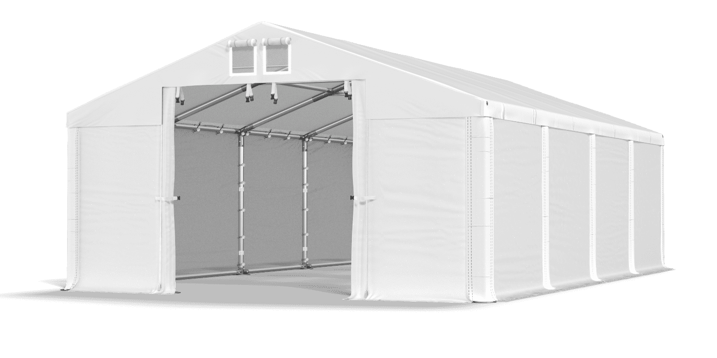 Open entrance tent