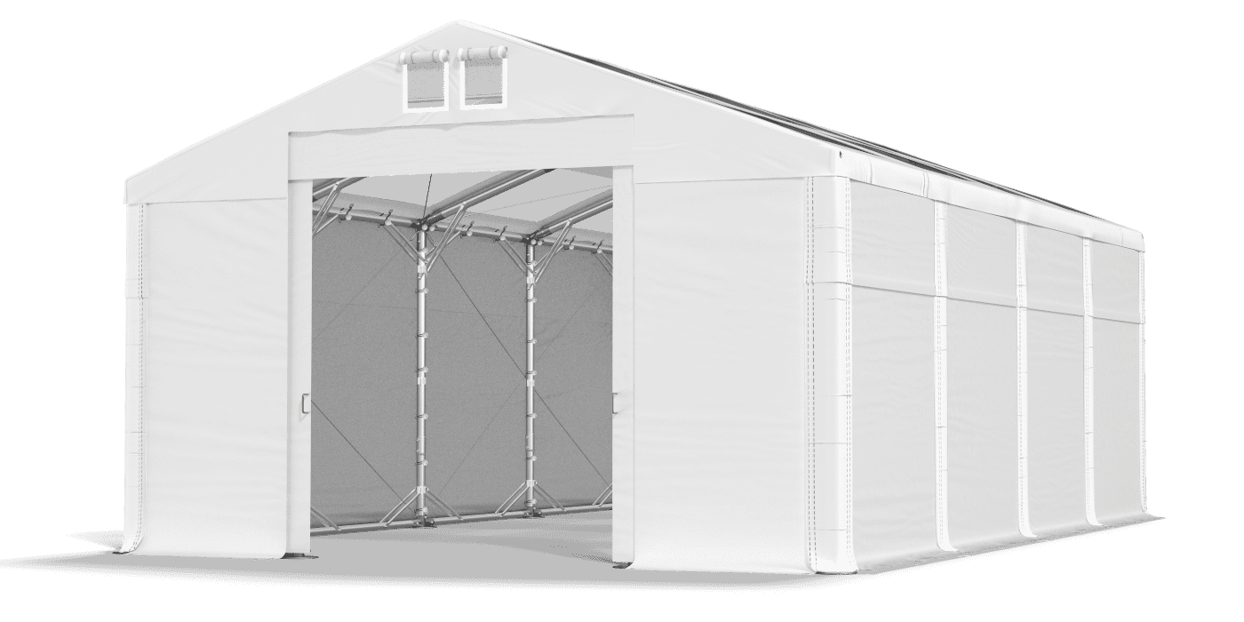 Open entrance tent