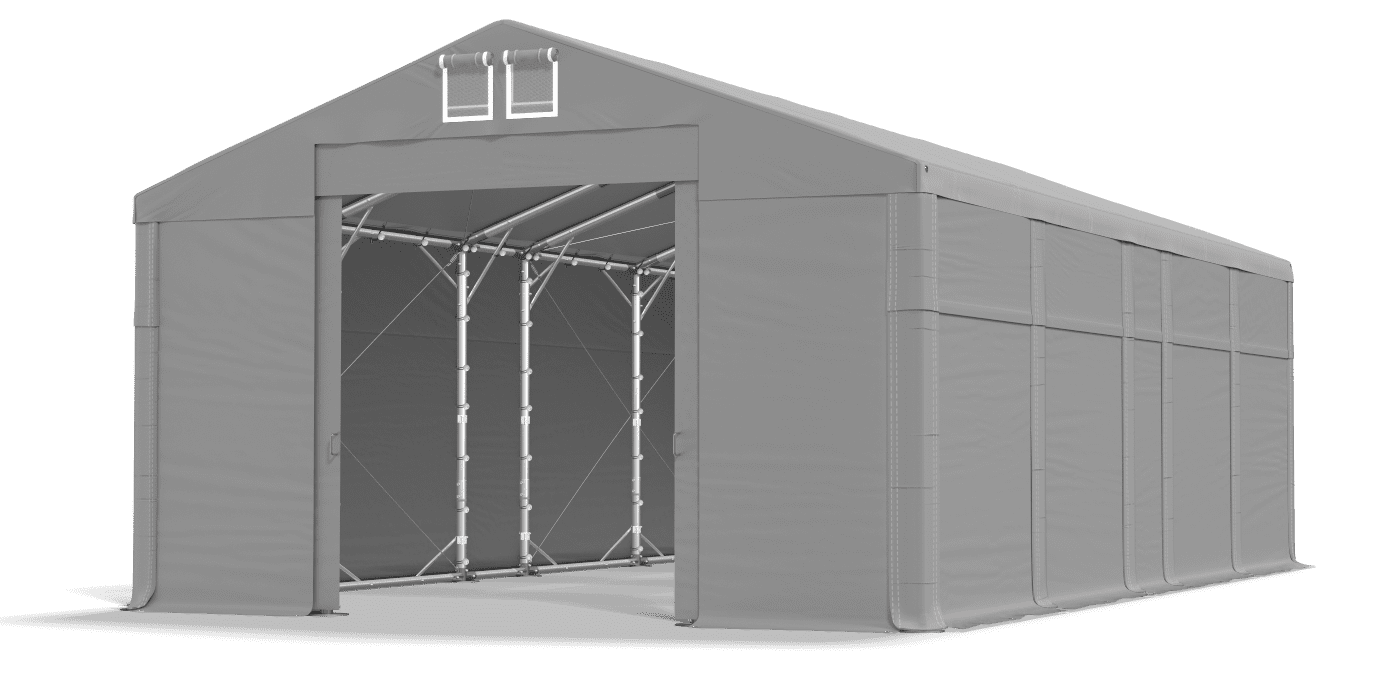 Open entrance tent