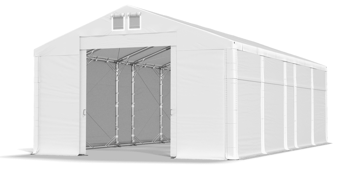 Open entrance tent