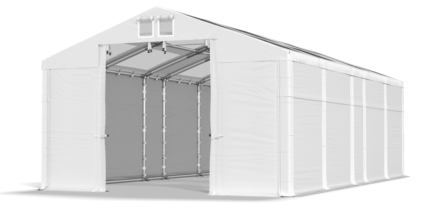 Open entrance tent