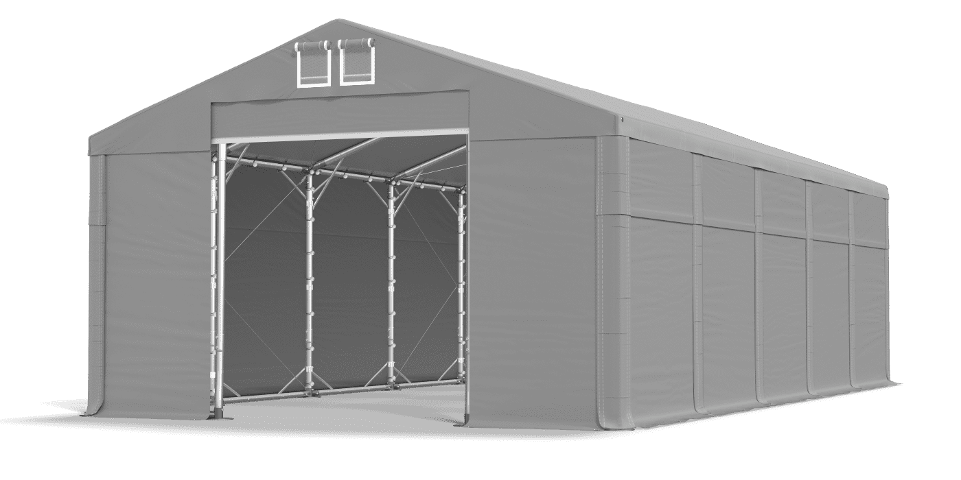 Open entrance tent