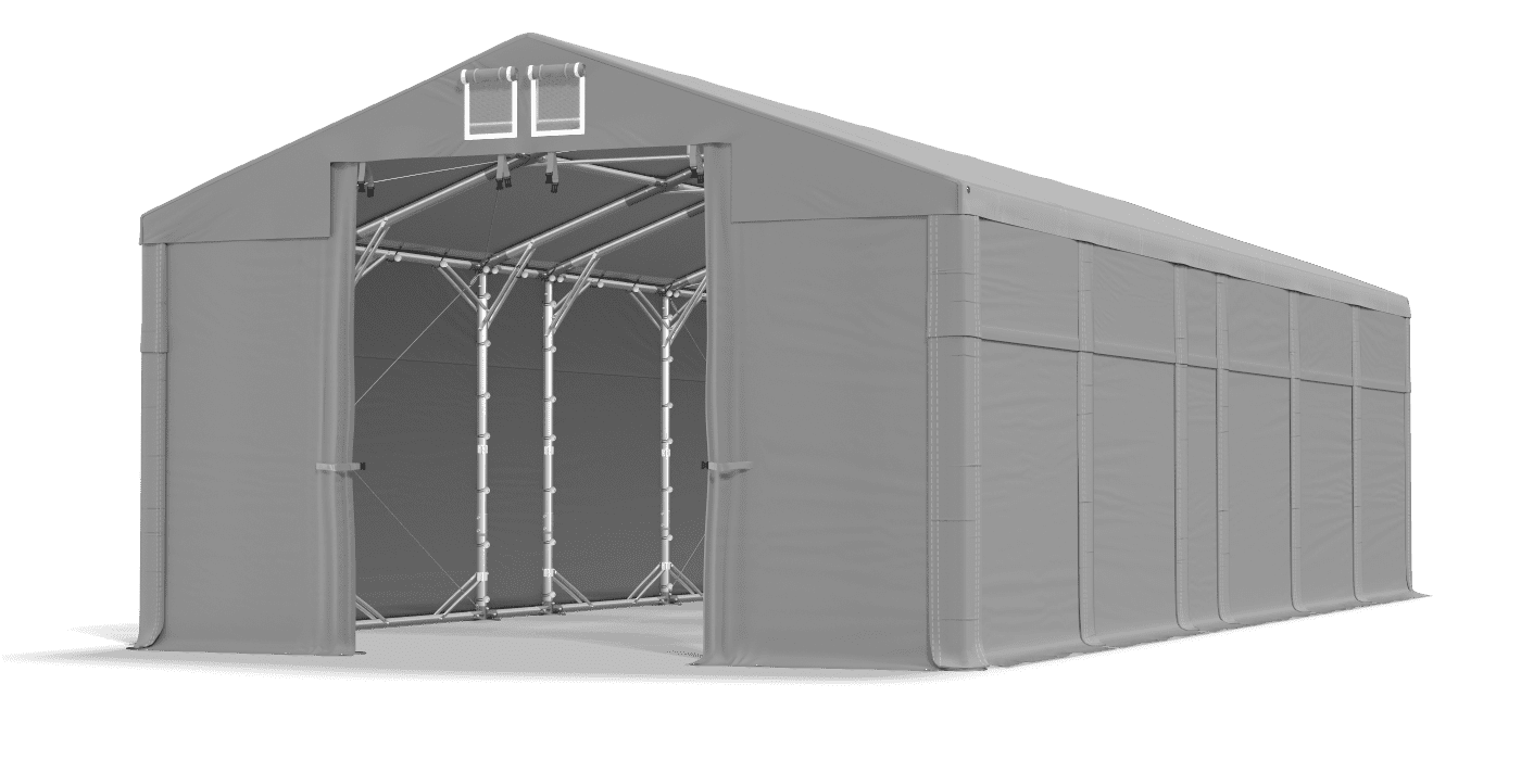 Open entrance tent