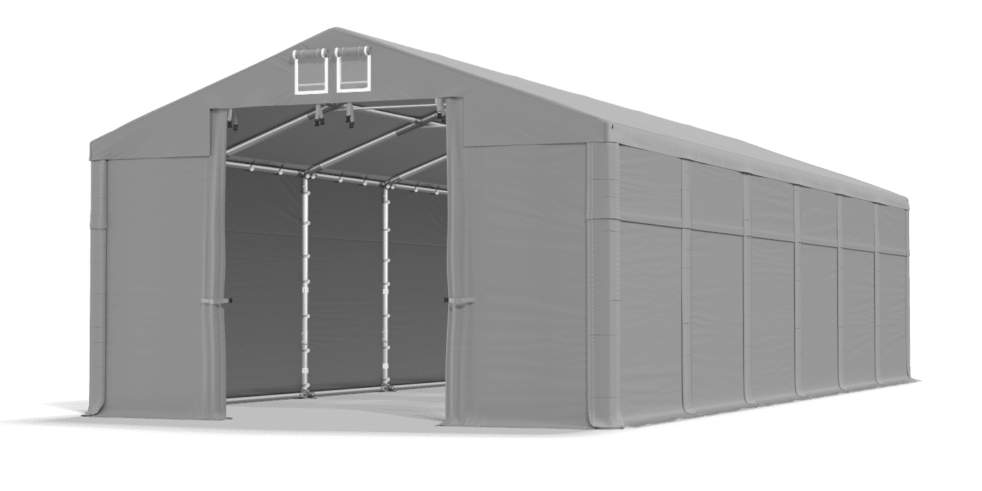Open entrance tent