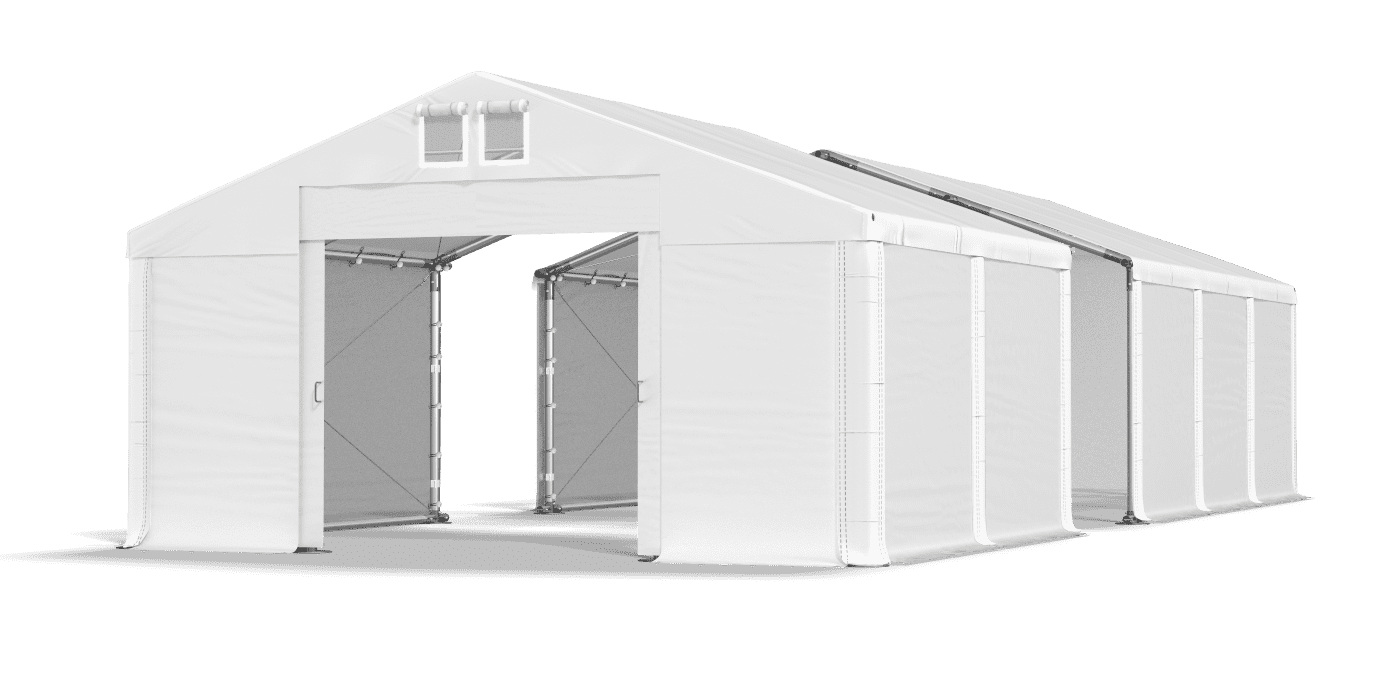 Open entrance tent