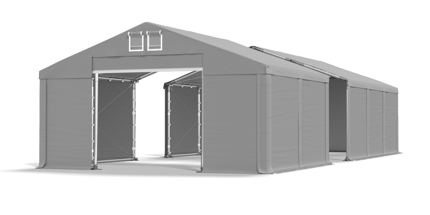 Open entrance tent