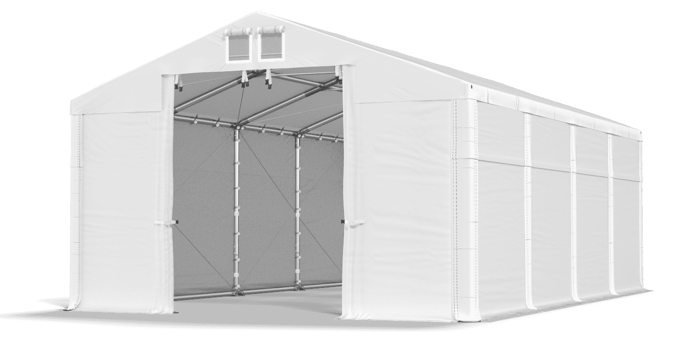Open entrance tent