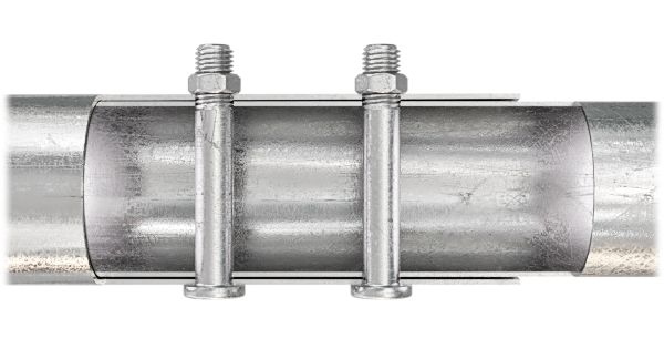Through-hole double screws
